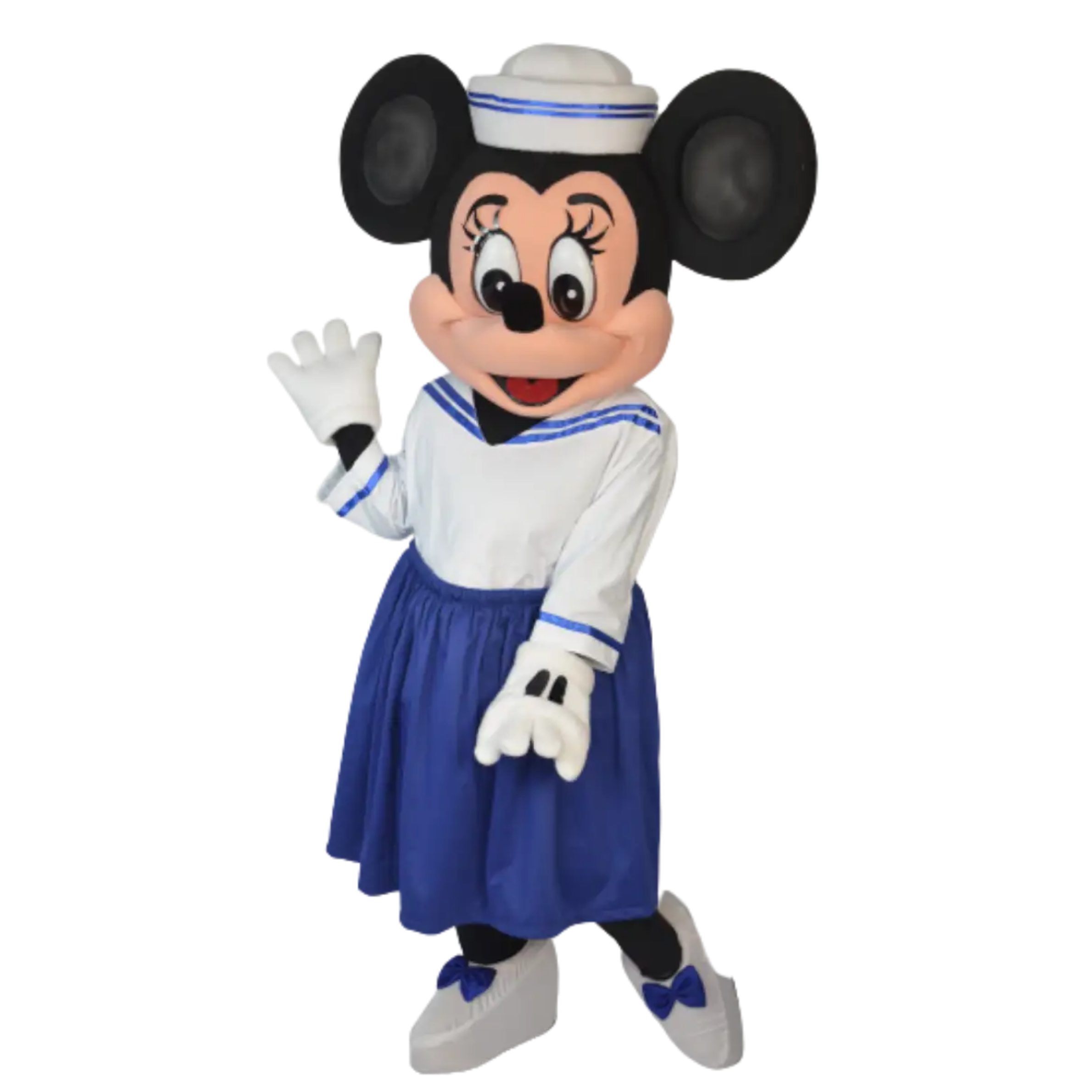 Nautical Minnie mascot character for kids party rentals – Blue Balloon Parties