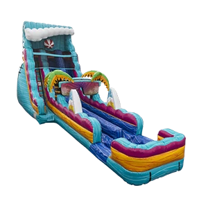 20ft Beach Life Waterslide Bring the thrill of the beach to your next outdoor event with the 20ft Beach Life Waterslide! Featuring vibrant ocean blue, sunny yellow, and tropical palm tree accents, this waterslide creates the ultimate summer vibe right in your backyard. Whether it’s a birthday bash, block party, or summer celebration, this exciting inflatable will surely be the highlight of the day! Designed for all-day fun, this waterslide is the perfect way to beat the heat while adding a splash of adventure to any gathering. Safe, sturdy, and visually stunning, it offers an affordable way to turn any event into an unforgettable tropical getaway. Blue Balloon Rentals proudly serves Queens, Brooklyn, New York, New Jersey, Staten Island, the Bronx, and Long Island, including Nassau, Suffolk Counties, Manhattan, and Westchester.